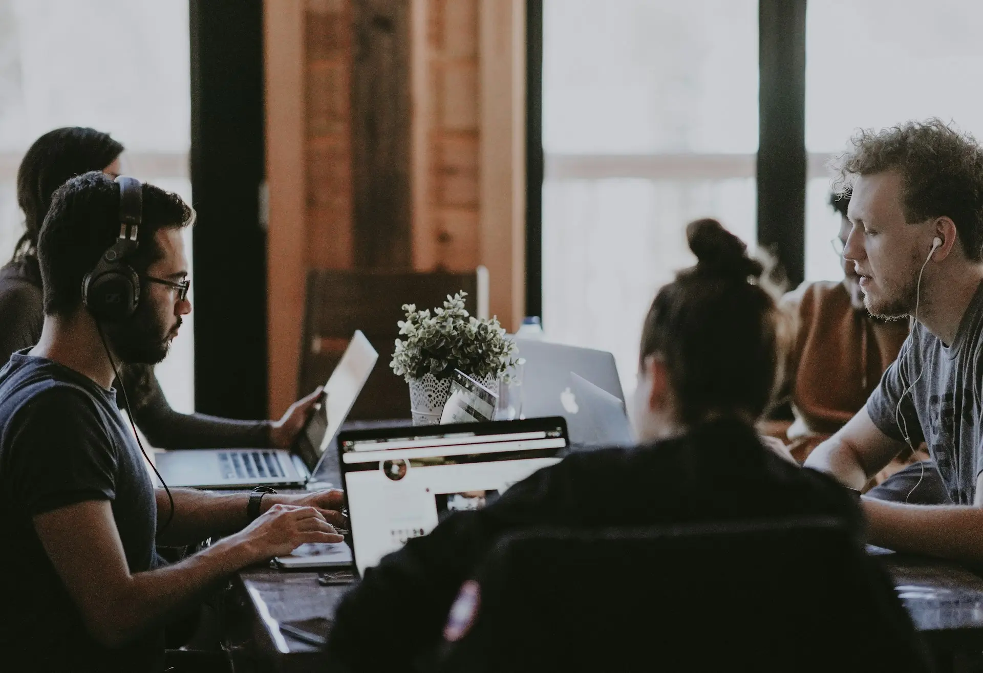 A team at work in an office