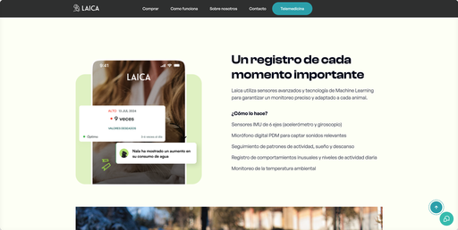 Auditoría y hoja de ruta de Laica, un collar inteligente para la salud canina