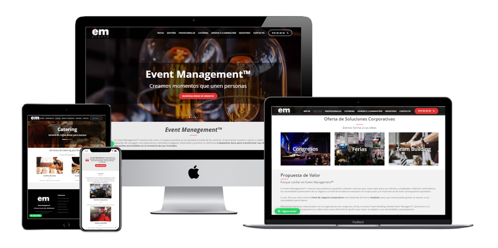 Marca, web y publicidad omnicanal: un 40–60% más de alcance para Event Management™