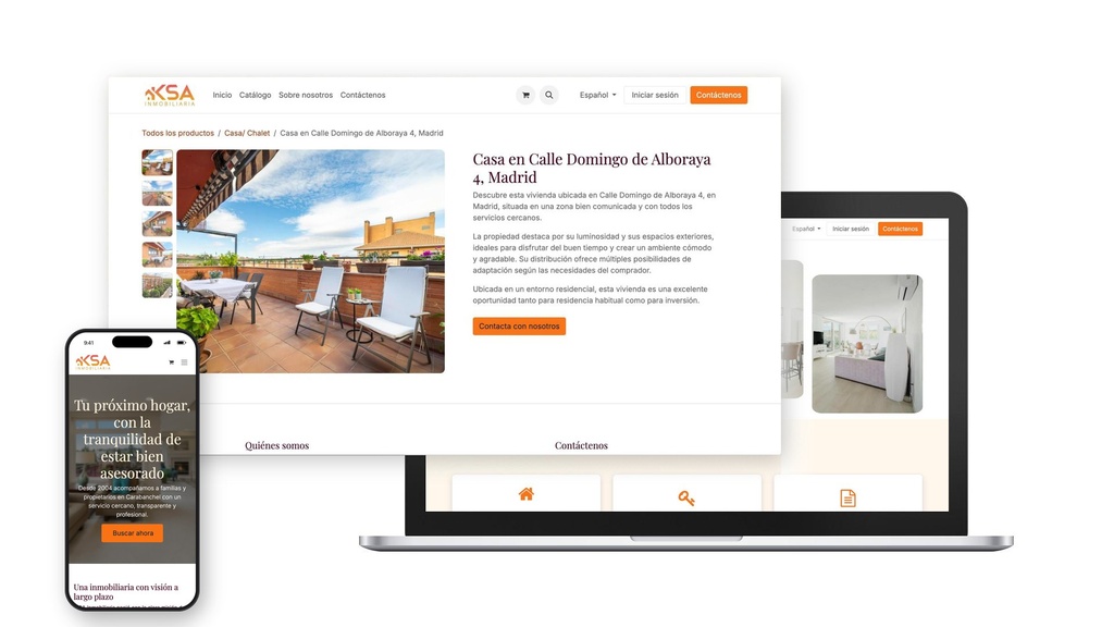 Una web propia con catálogo de inmuebles para depender menos de los portales